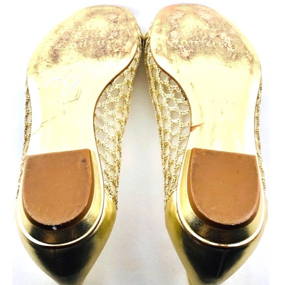 JUICY COUTURE -Smells Like Couture GOLD flats - Picture 6 of 8